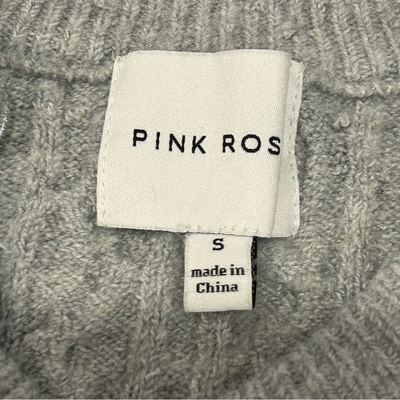 Pink Rose Gray 2piece Sweater & Shorts S - Picture 4 of 9